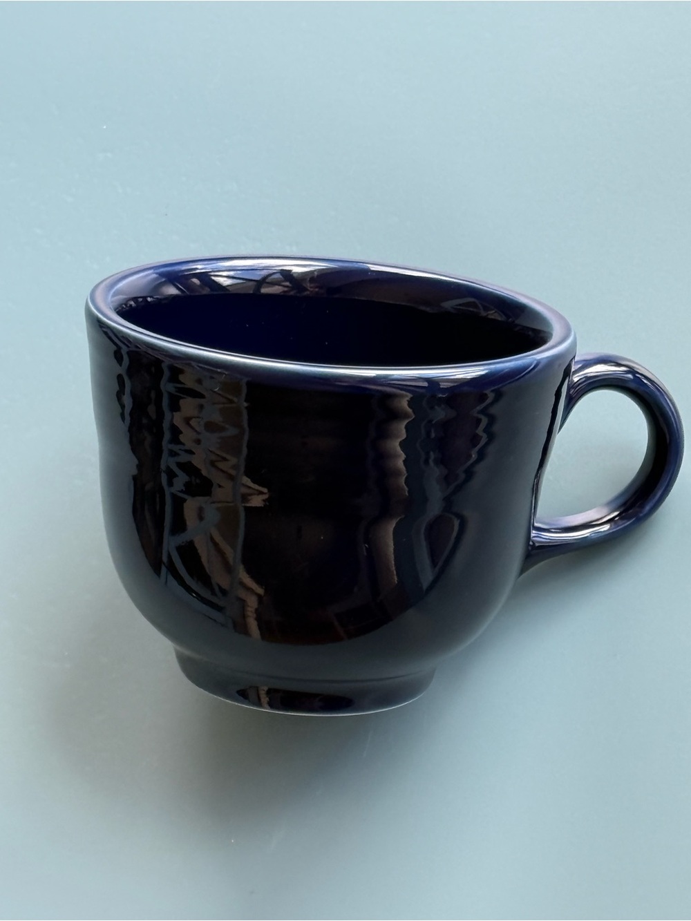 Vintage Fiestaware Small Coffee Cup, Cobalt Blue Color, EUC